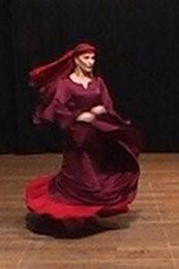 Juliet Le Page performing Sha'abi (folk) dance.
